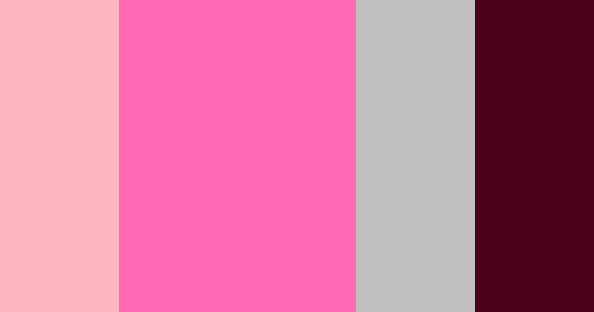 Download spring vibrant feminine gray burgundy maroon magenta color palette PNG image (landscape)