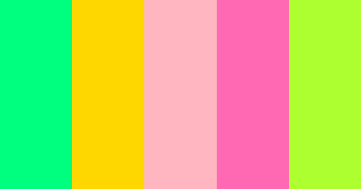 Spring color palette