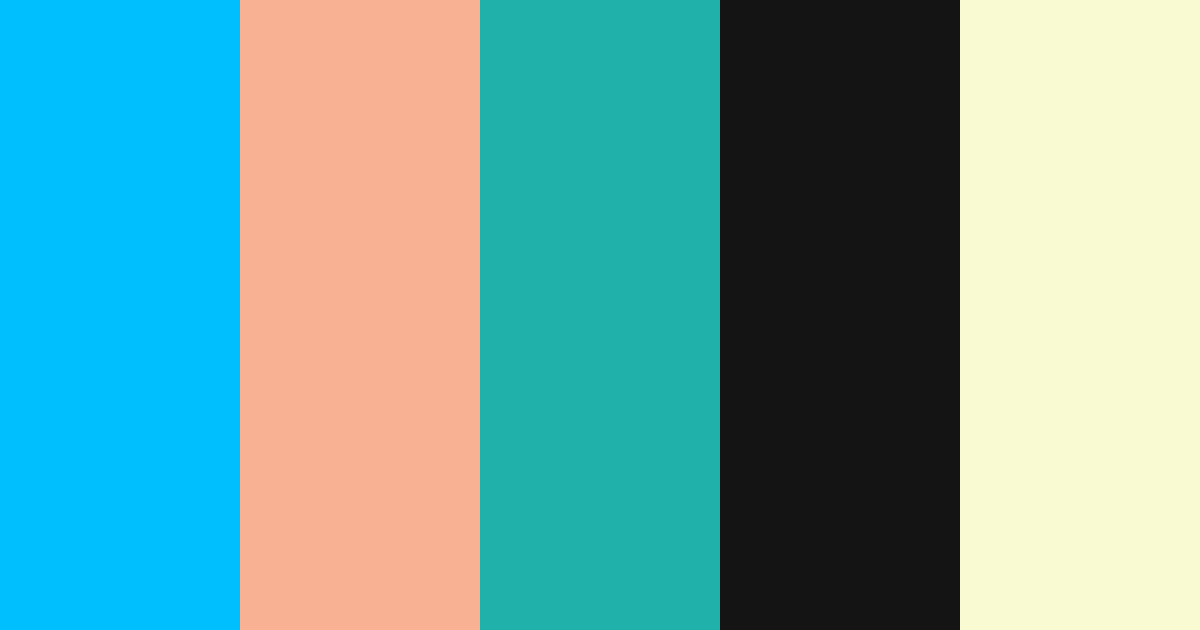 Download estate albicocca verde acqua nero avorio luna color palette PNG image (landscape)
