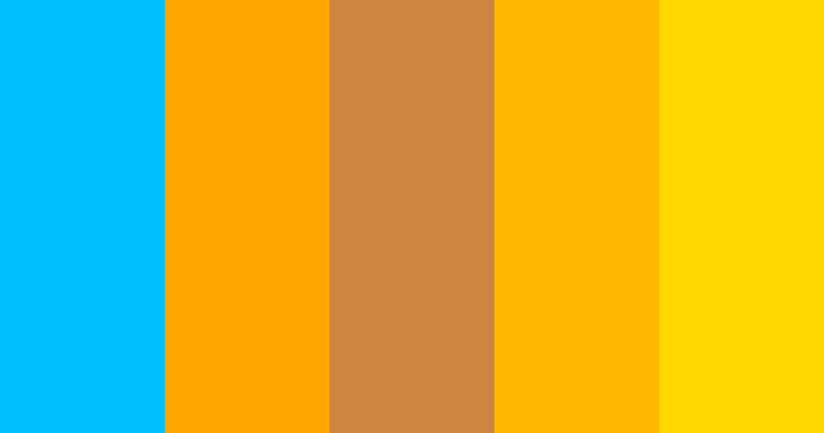 Download summer bright rustic gold color palette PNG image (landscape)