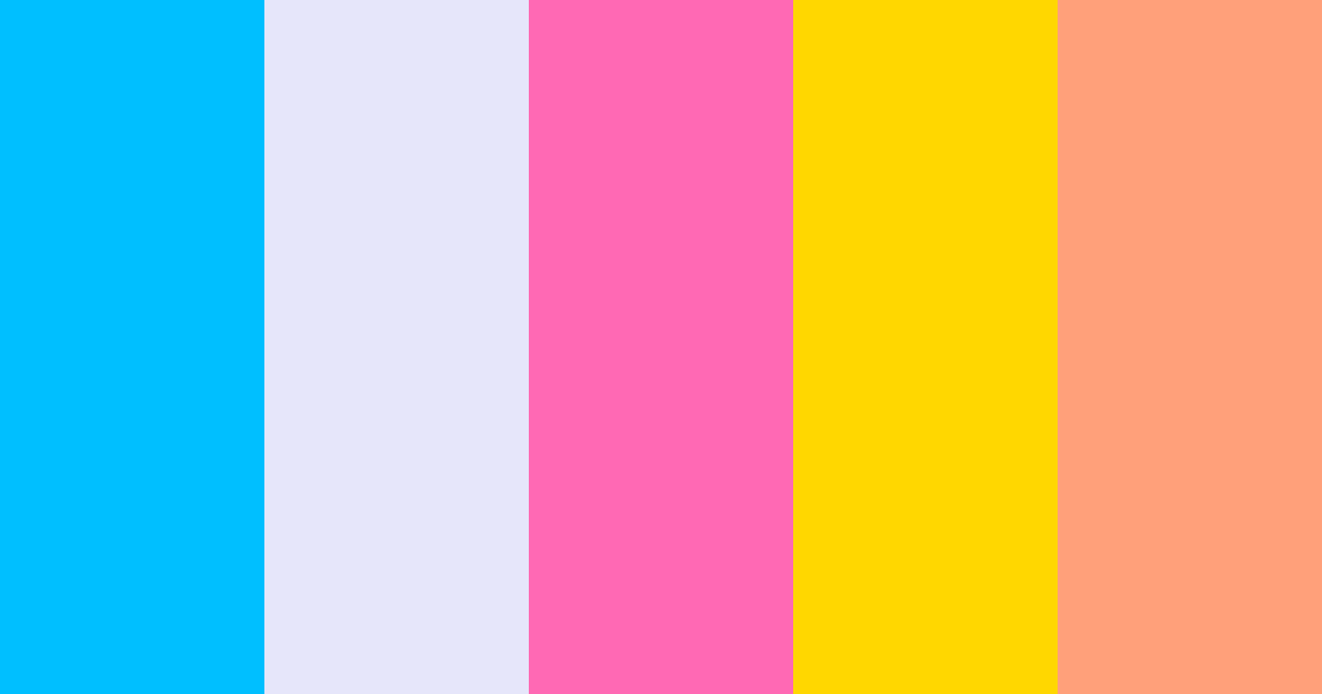Download サマー パステル ピンク color palette PNG image (landscape)