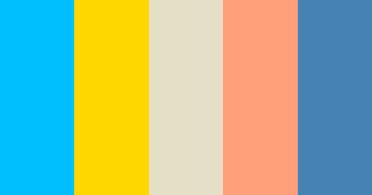 Download summer retro beige color palette PNG image (landscape)
