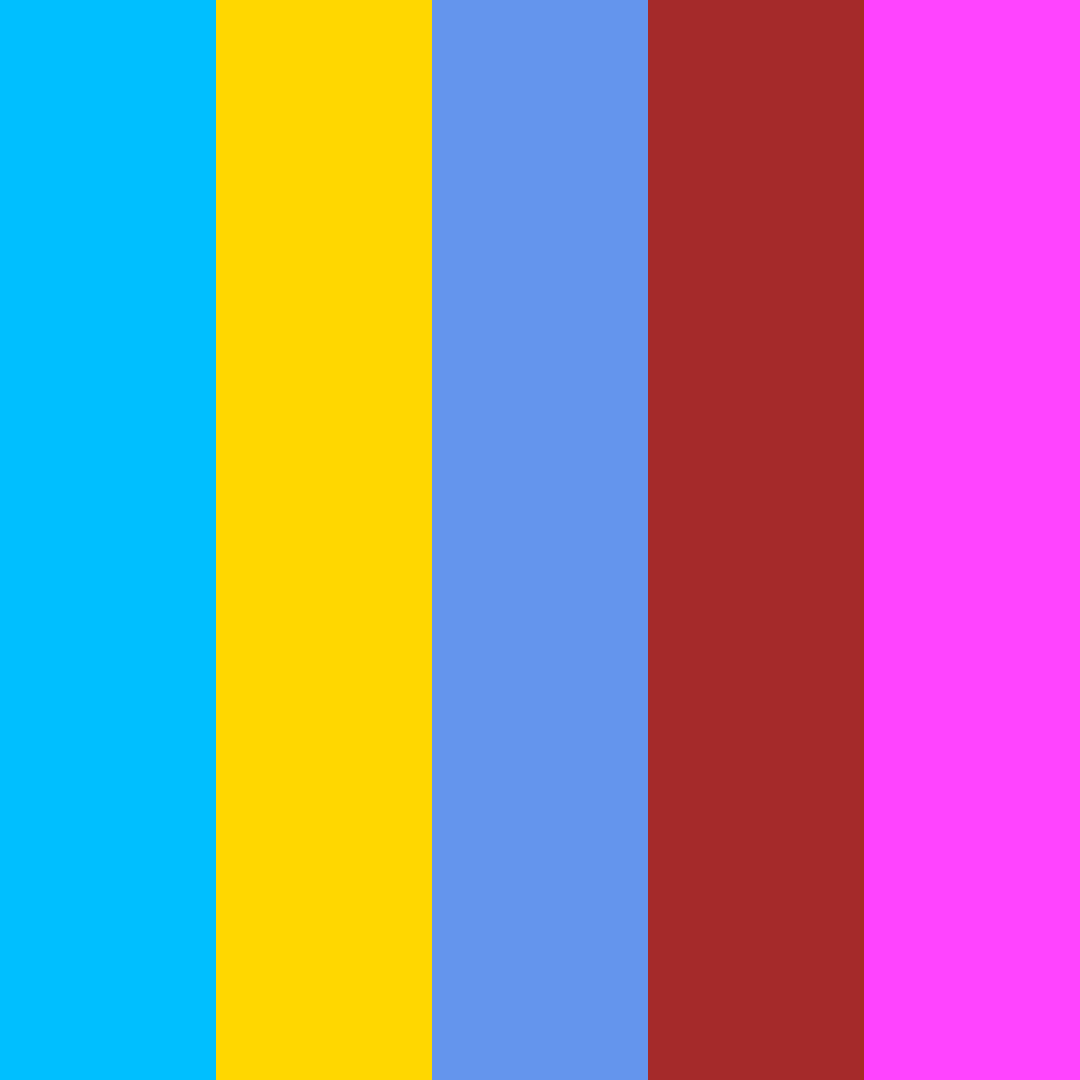 Download summer retro cool crimson magenta color palette PNG image (square)