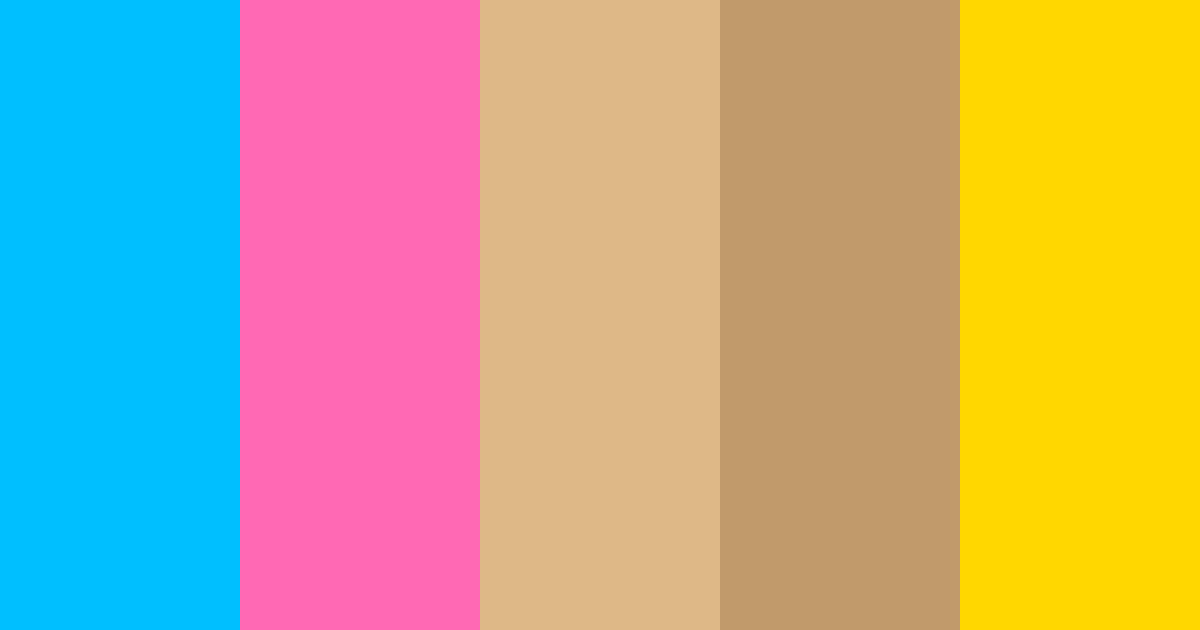 Download summer vibrant boho tan color palette PNG image (landscape)