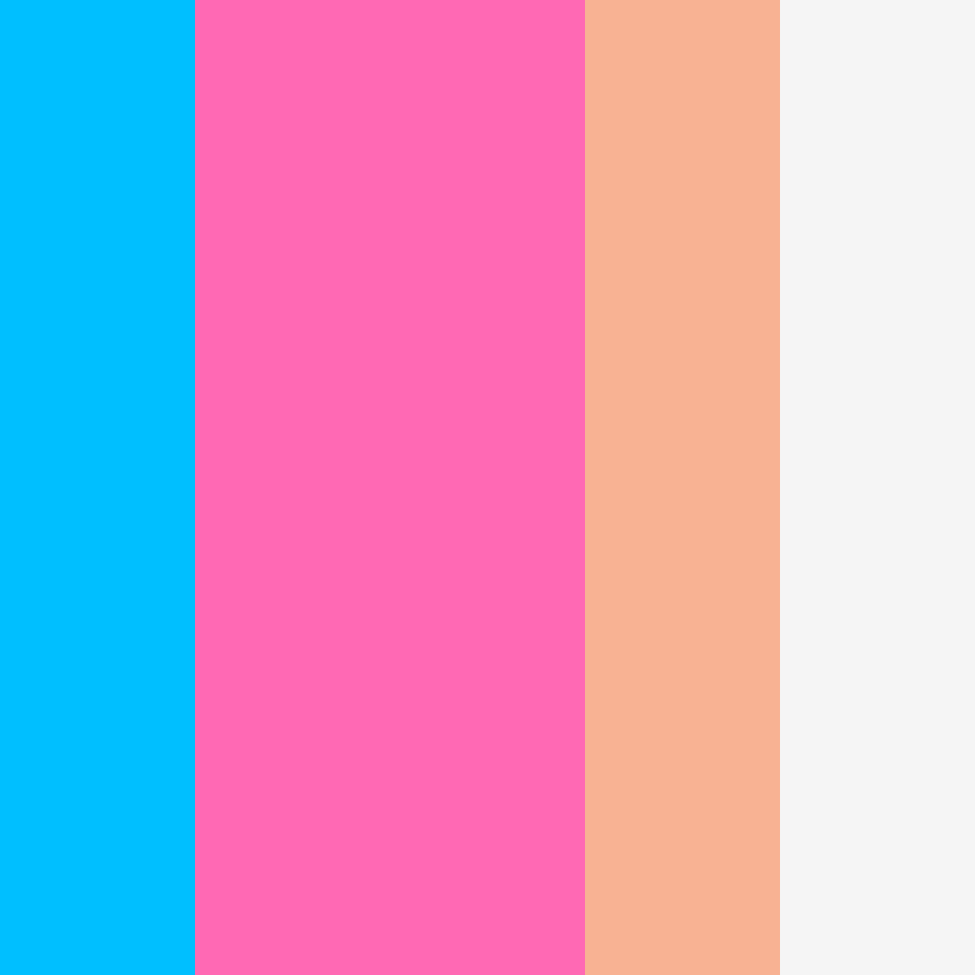 Download verano vibrante femenino albaricoque blanco azul color palette PNG image (square)