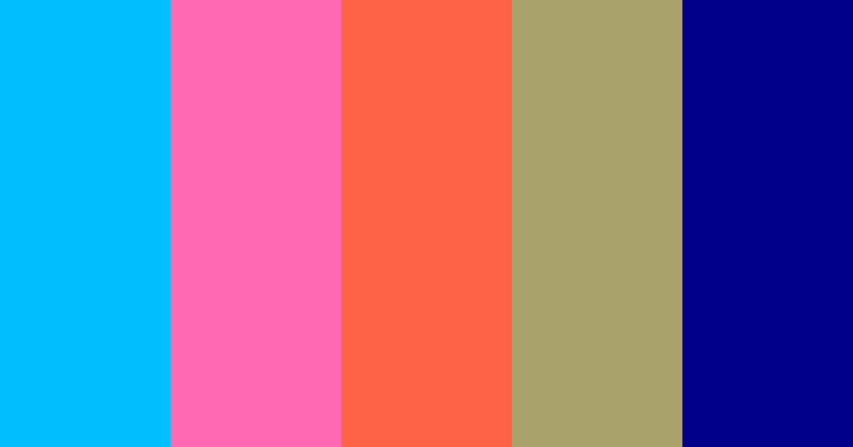 Download summer vibrant japanese sage blue orange peach color palette PNG image (landscape)