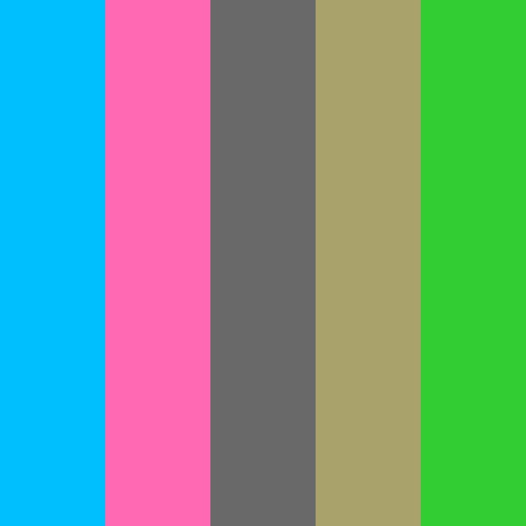 Download summer vibrant modern sage green teal color palette PNG image (square)