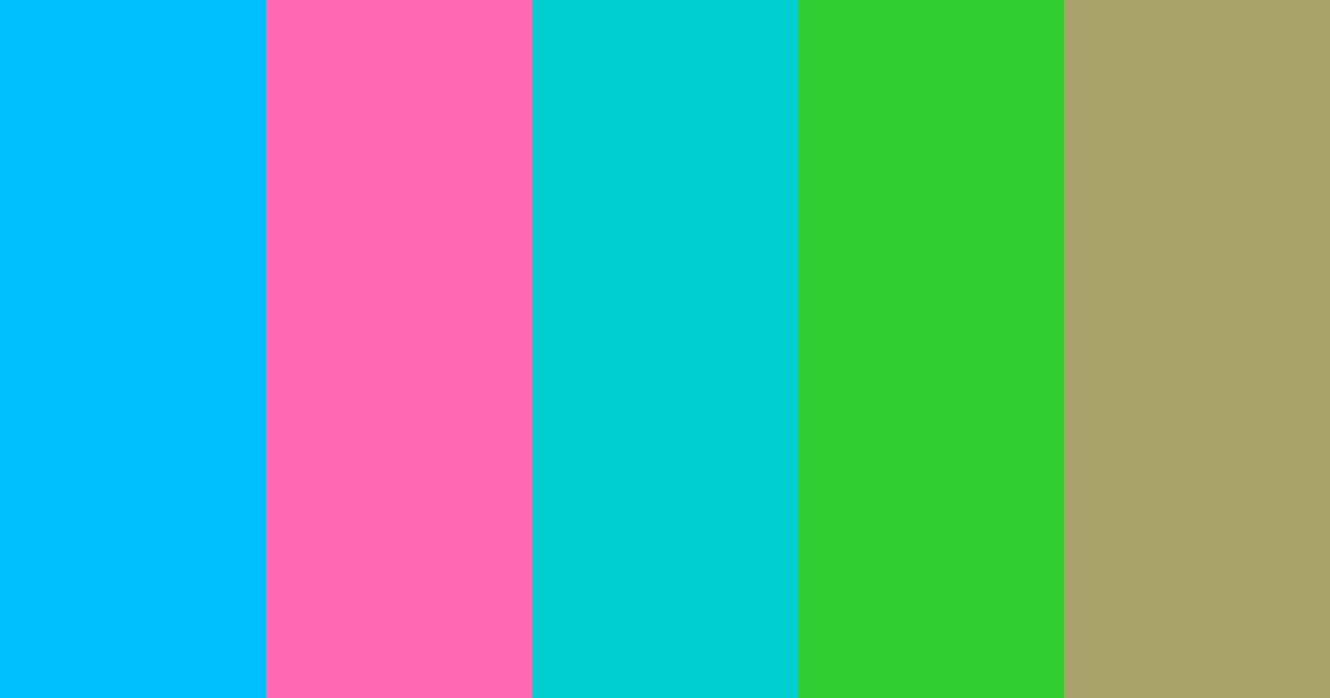Download summer vibrant ocean green sage magenta color palette PNG image (landscape)
