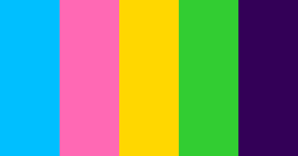 Download verano vibrante retro verde índigo color palette PNG image (landscape)