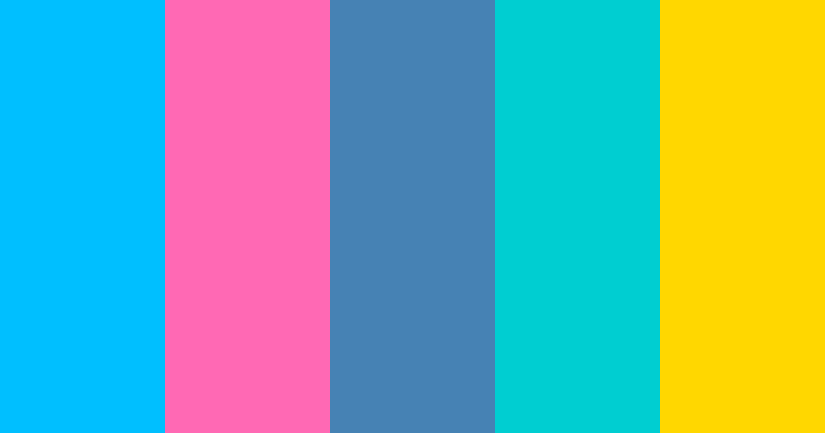 Download summer vibrant space aqua color palette PNG image (landscape)