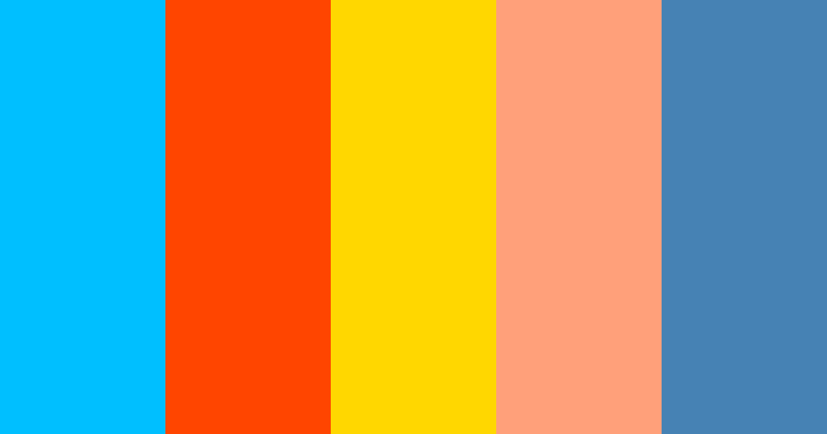 Summer Warm Fire Color Palettes - ColorMagic
