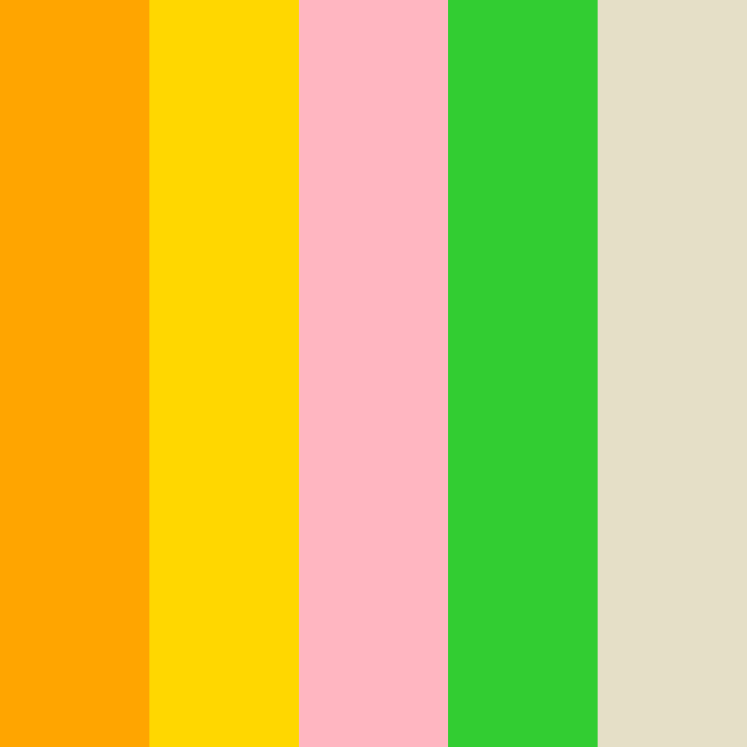 Download sun sunset spring green beige fuschia color palette PNG image (square)
