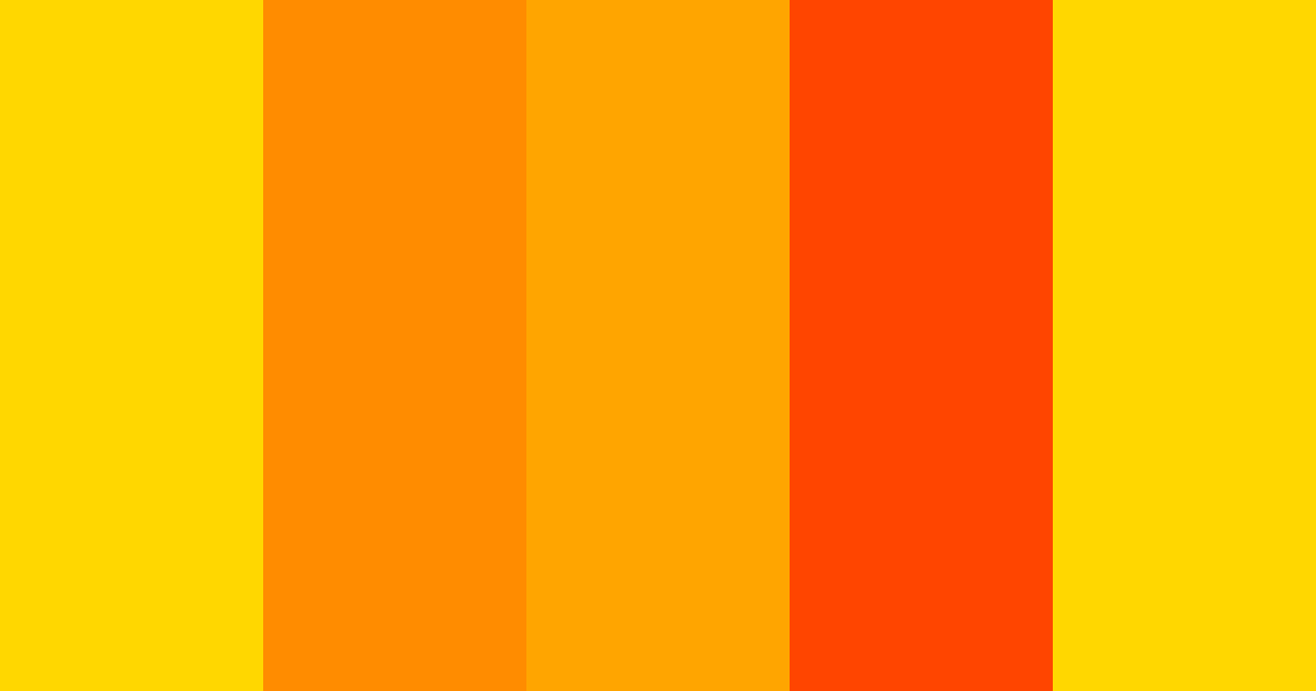Sun color palette