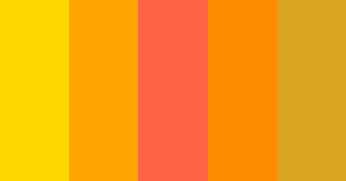 Sunflower color palette