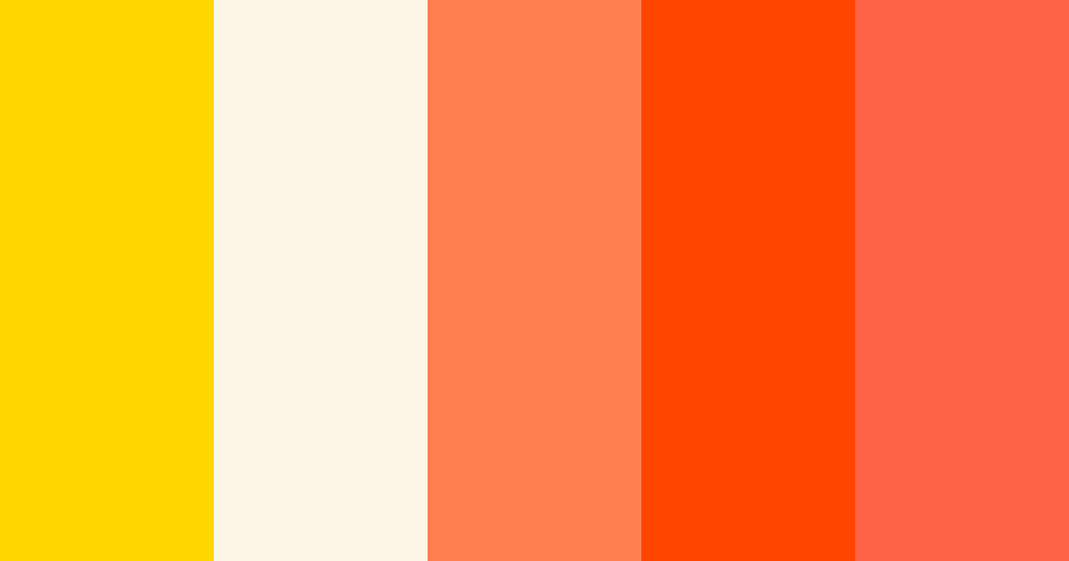 Download サンセット ソフト オレンジ color palette PNG image (landscape)