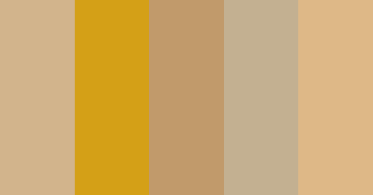 Bronceado color palette
