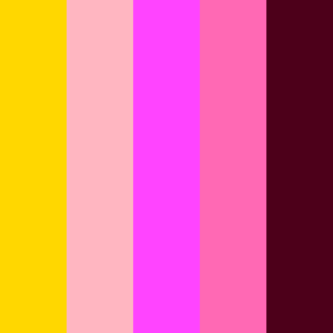 Download tropicale primavera magenta rosa borgogna cremisi color palette PNG image (square)