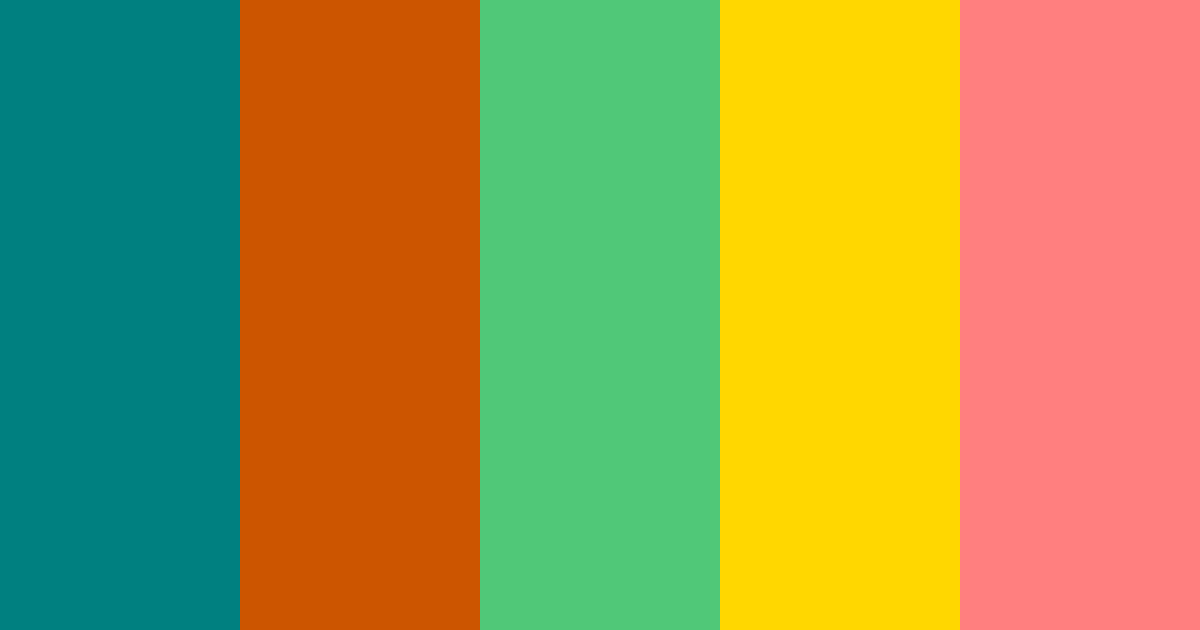 Tropical color palette