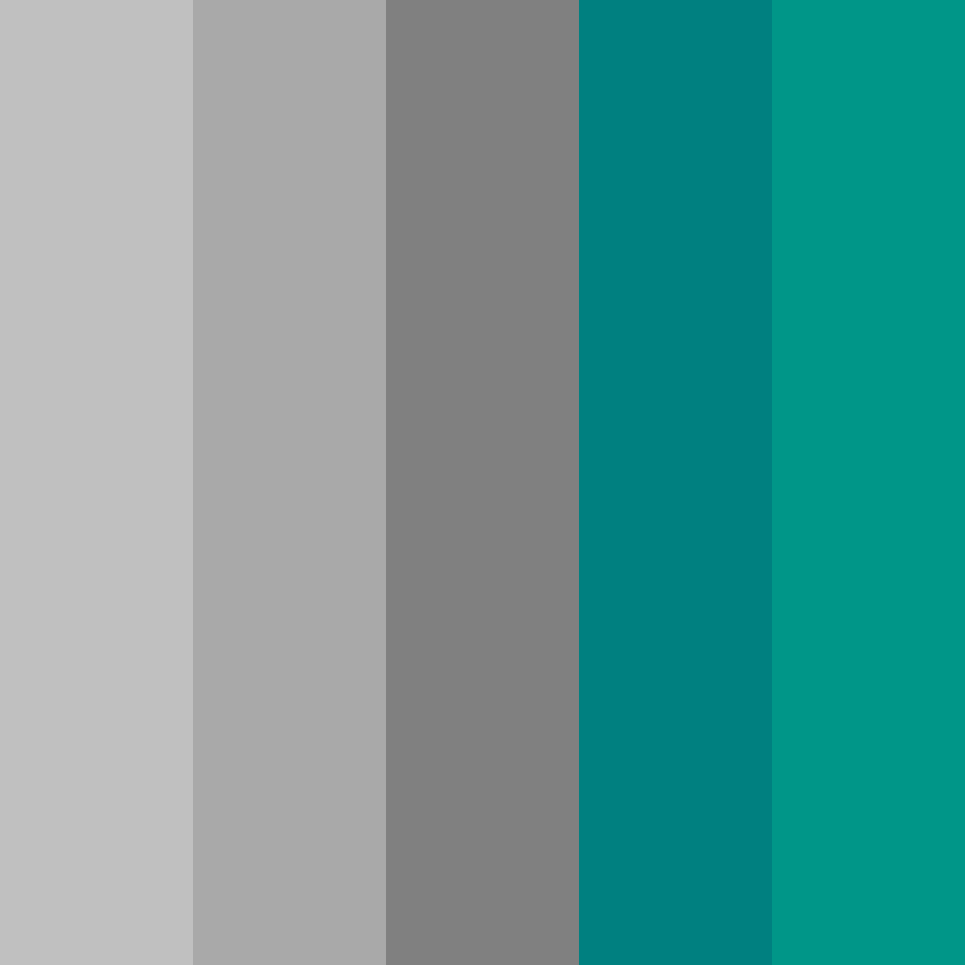 Download vintage teal color palette PNG image (square)