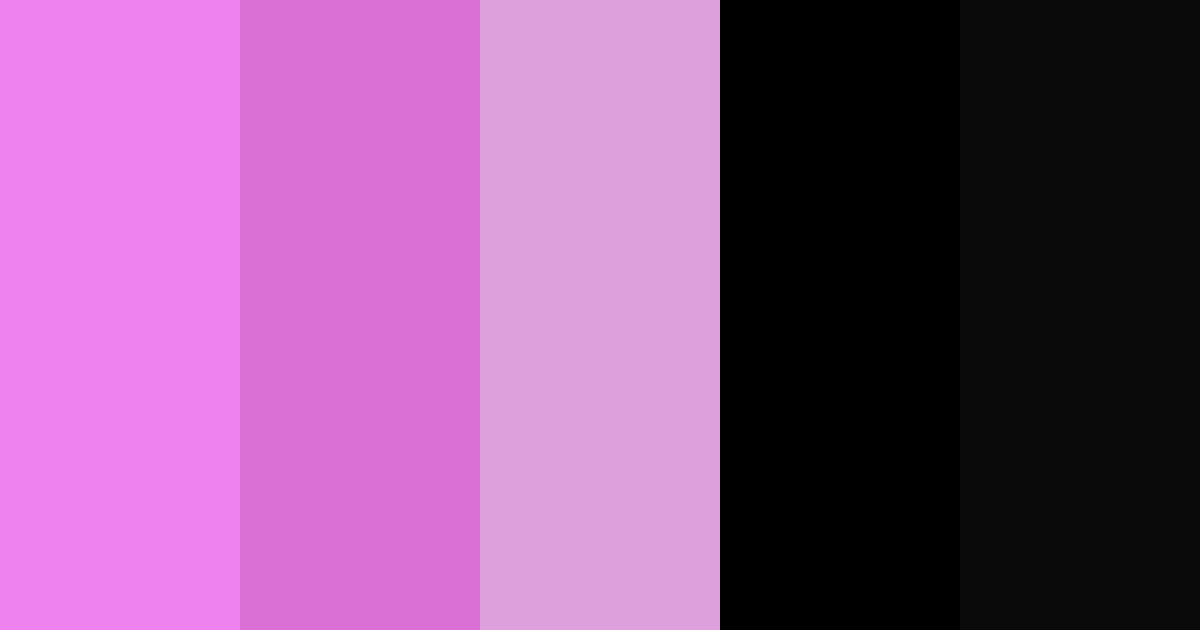 Download violet black color palette PNG image (landscape)