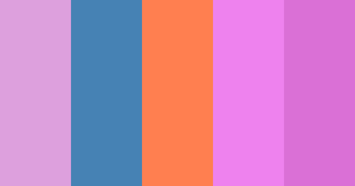 Download violet space orange color palette PNG image (landscape)