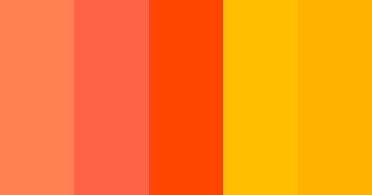 Download warm amber color palette PNG image (landscape)