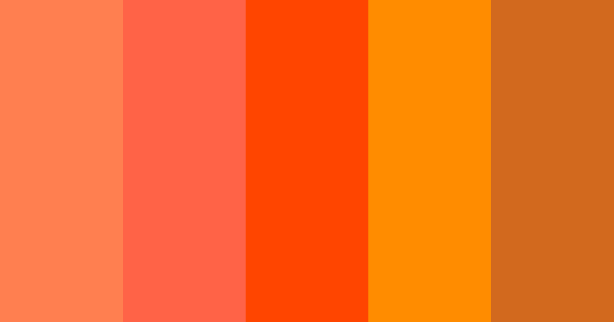 Cálido Otoño color palette