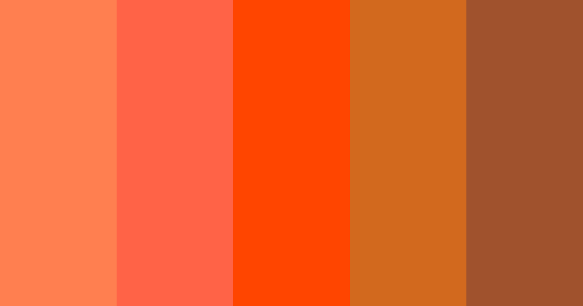 Cálido Otoño color palette