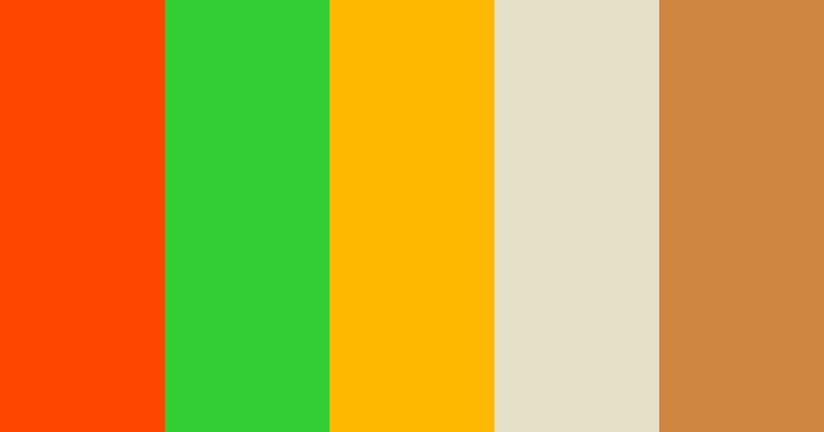 Download warm green gold beige autumn color palette PNG image (landscape)