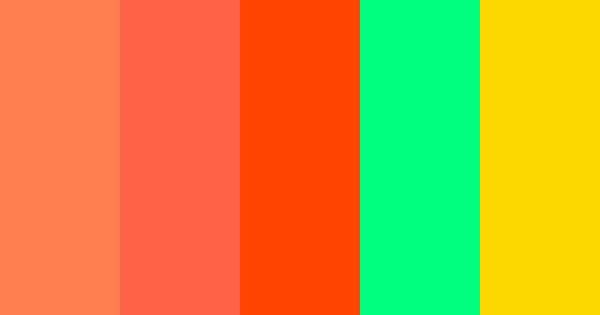 Cálido Primavera color palette