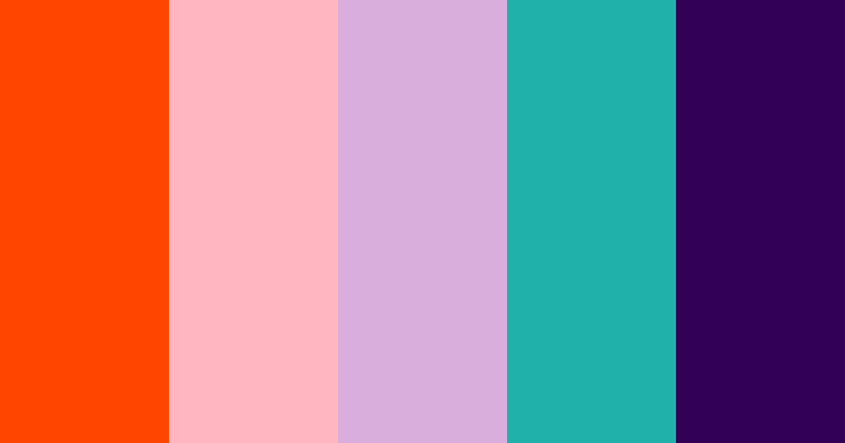 Download ウォーム スプリング ライラック ティール インディゴ color palette PNG image (landscape)