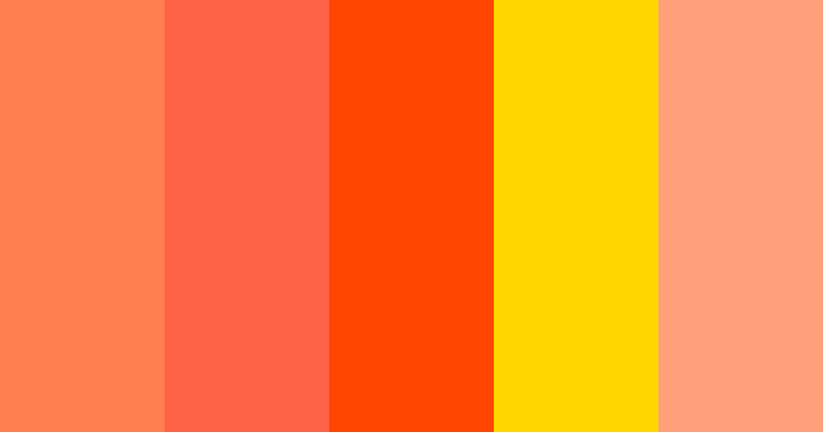 Cálido Verano color palette