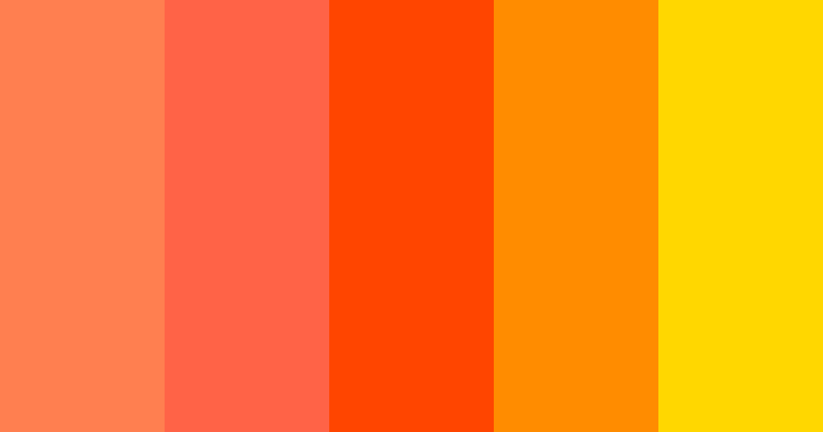 Warm Summer color palette