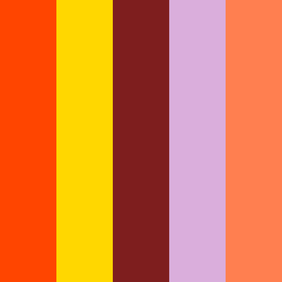 Download cálido tropical castaño rojizo lila color palette PNG image (square)