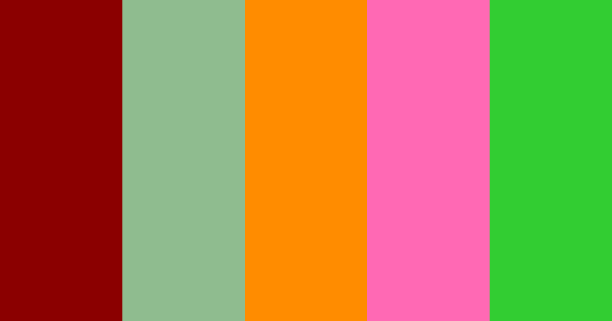 Download wine mint amber vibrant green fuschia color palette PNG image (landscape)