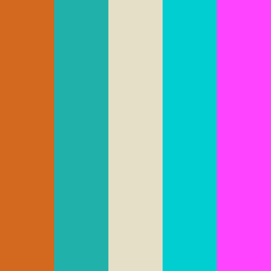 Download legno verde acqua beige turchese magenta color palette PNG image (square)