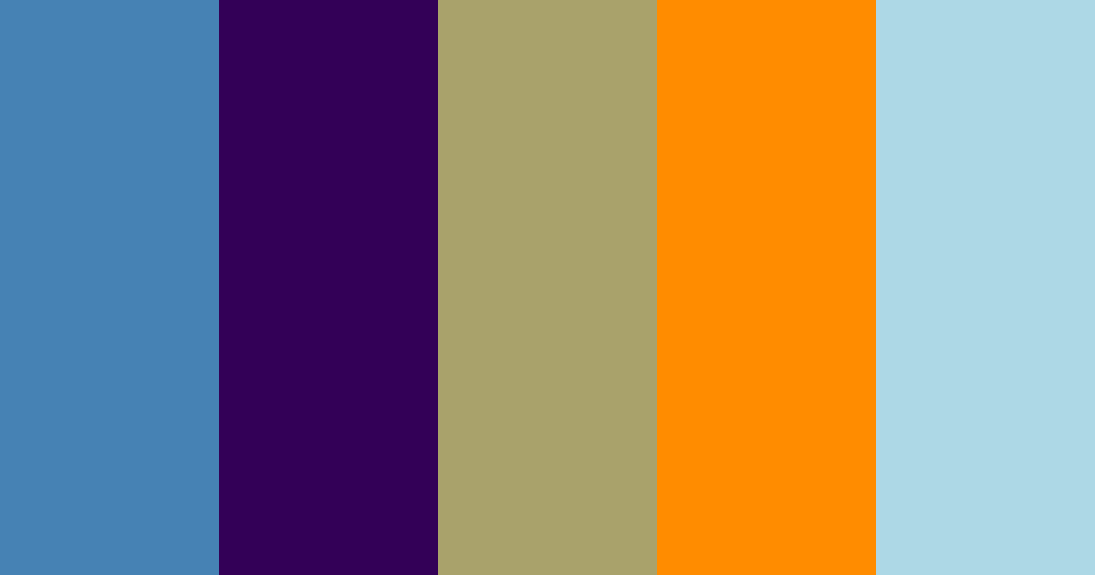 Download y2k indigo sage amber color palette PNG image (landscape)