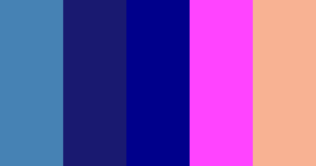 Download y2k inverno blu fucsia albicocca verde color palette PNG image (landscape)
