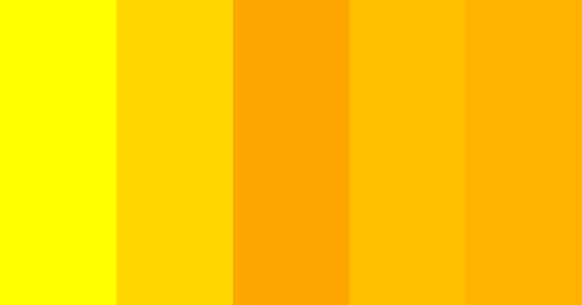 Download yellow amber color palette PNG image (landscape)