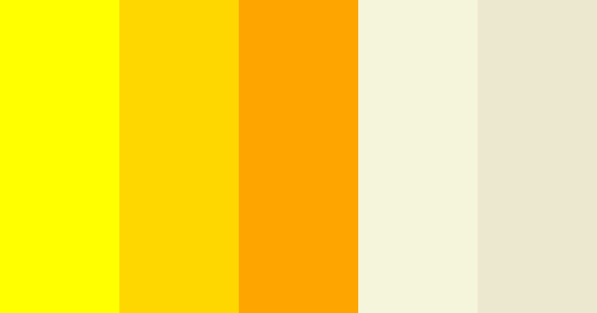 Download yellow beige color palette PNG image (landscape)
