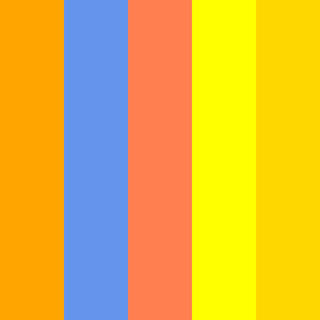Download amarillo frío naranja color palette PNG image (square)