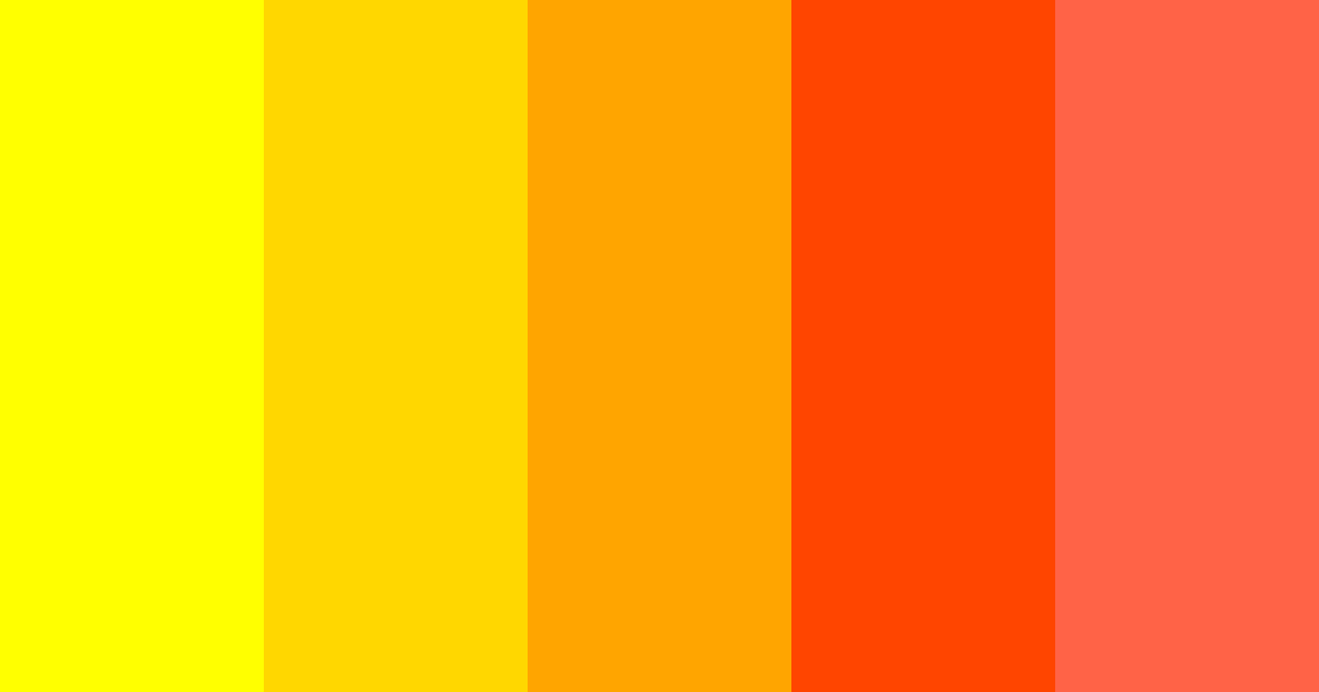 Download amarillo fuego color palette PNG image (landscape)