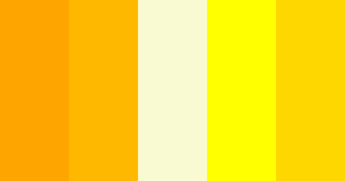 Download yellow gold ivory color palette PNG image (landscape)