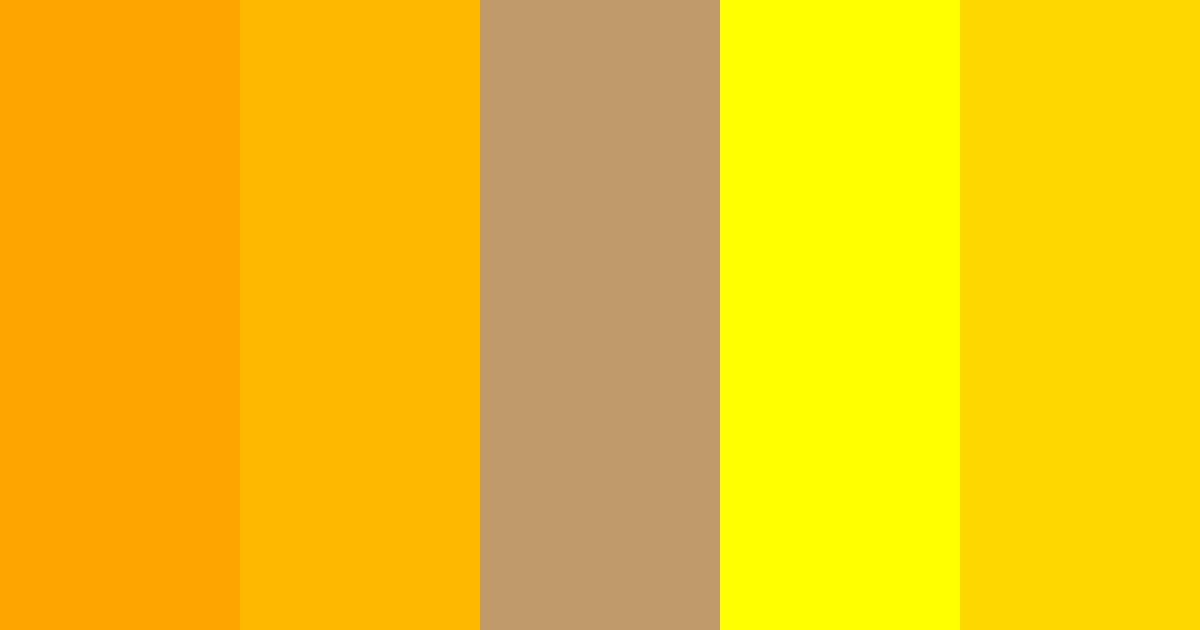 Download yellow gold tan color palette PNG image (landscape)