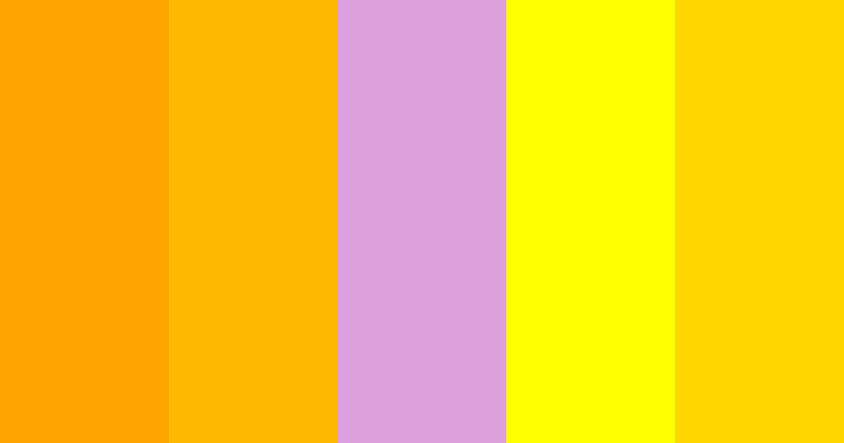 Download giallo oro viola color palette PNG image (landscape)