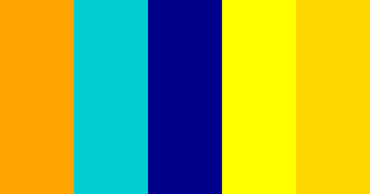 Download amarillo turquesa azul color palette PNG image (landscape)