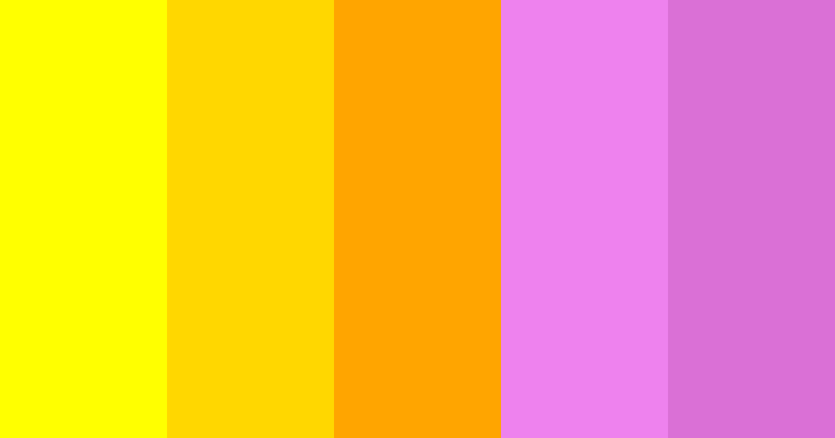 Download yellow violet color palette PNG image (landscape)