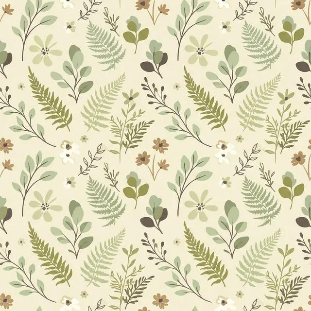 Pattern: Leaves and ferns